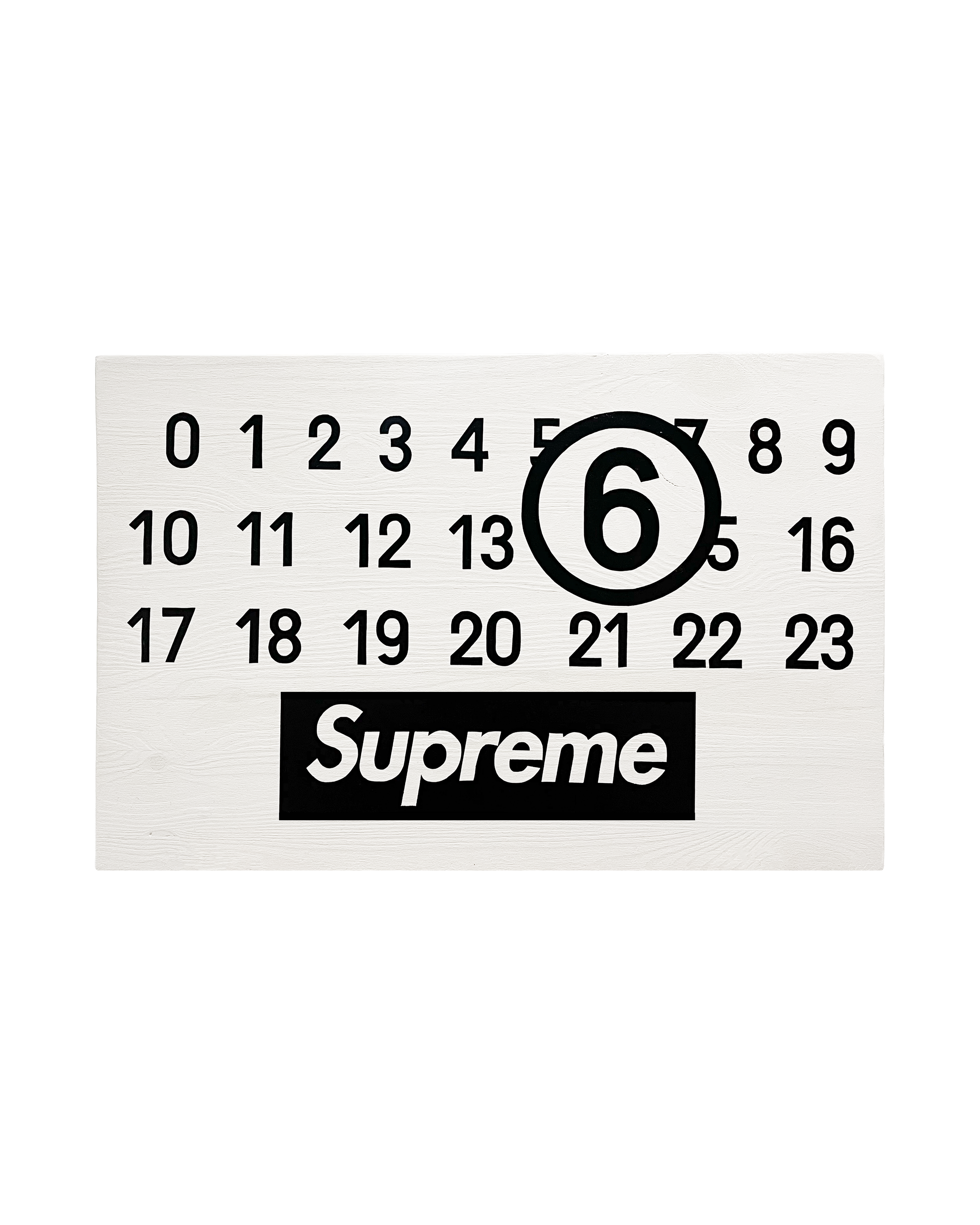 MM6 X SUPREME SIGN TAG PAINTING